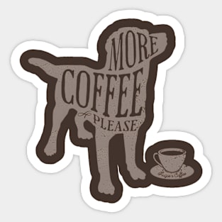 Coffee Dog || "Back" Sticker